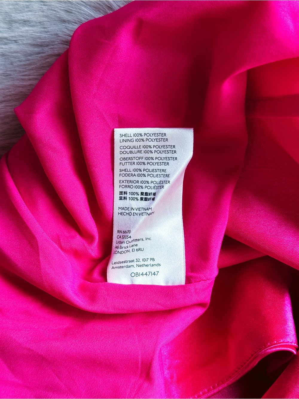 Anthropologie Maeve Bow-Tie Satin Mini Dress Pink - Barbie-Core, Party- Size 10 - Picture 13 of 13